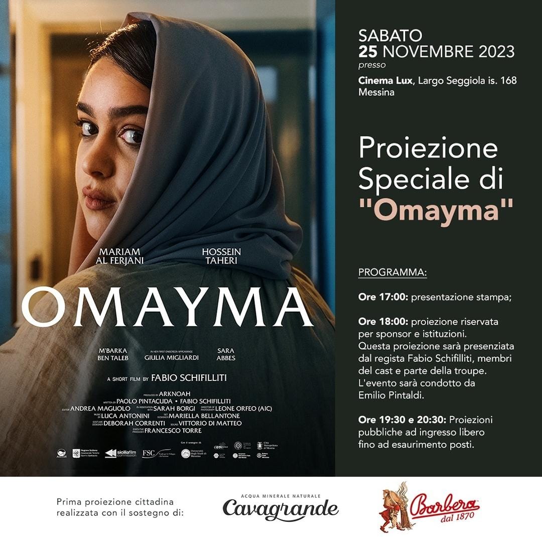 Omayma il 25 novembre la proiezione del corto al cinema Lux 