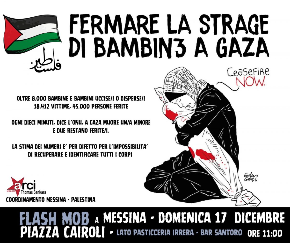 Messina Domenica Il Flashmob Contro La Strage Di Bambini A Gaza