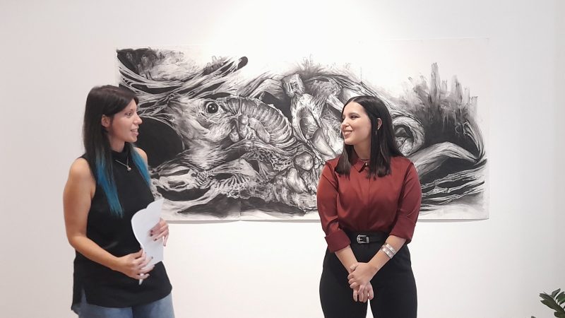 Roberta Guarnera e Michela Magazzù al vernissage di Arcana